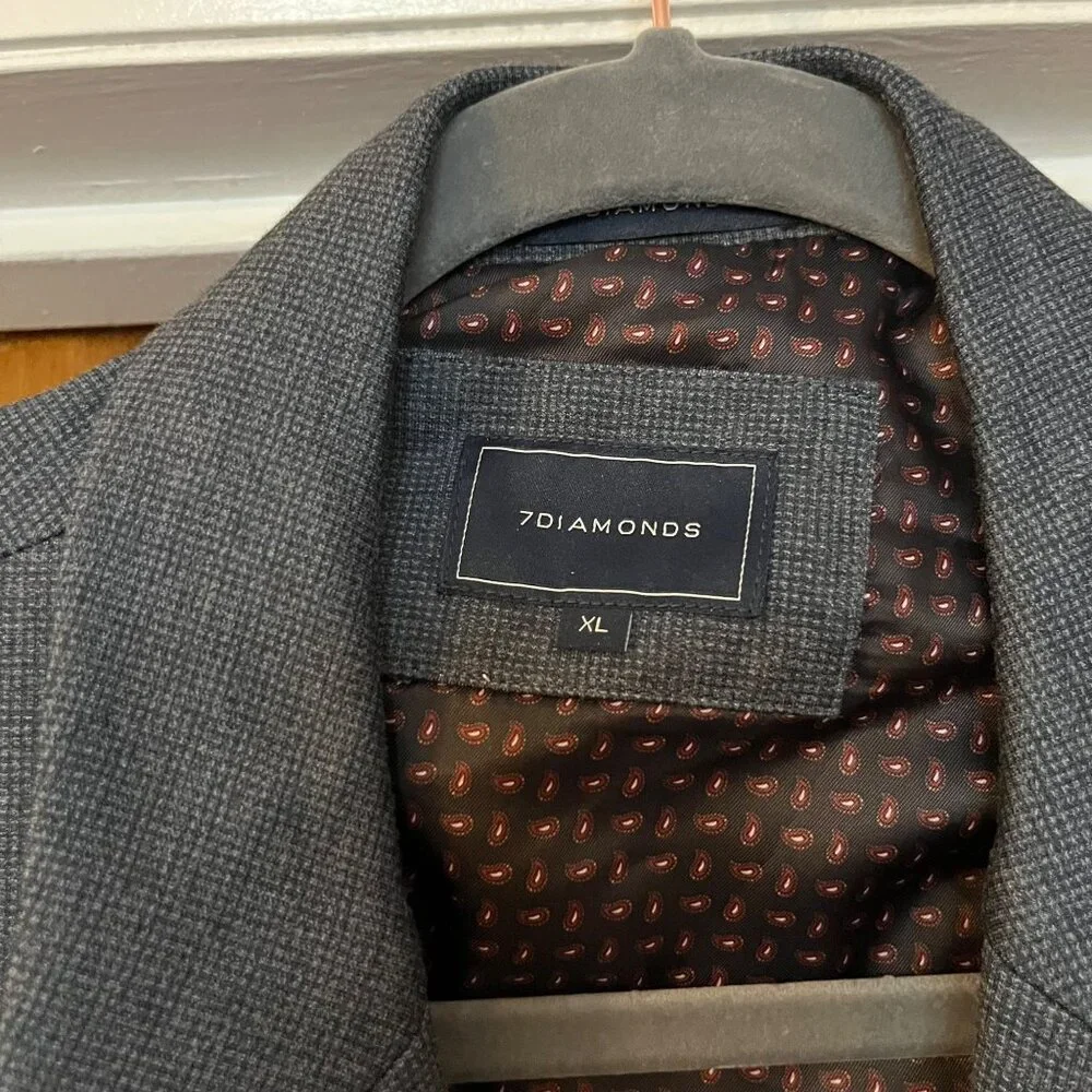 7 Diamonds Newport Blazer 2 Button Navy Mens Size XL - Picture 6 of 6